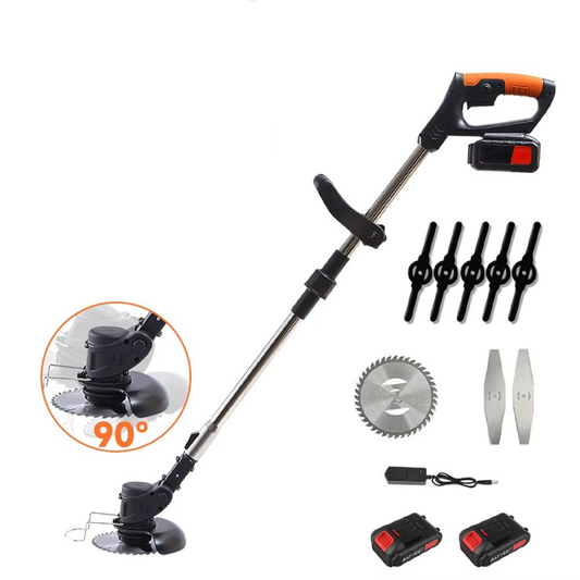 Débroussailleuse noire fiable pour entretenir les zones difficiles et les grands espaces