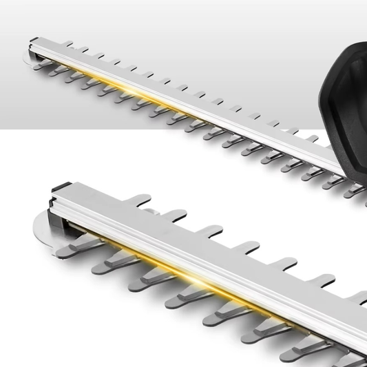 Taille-haie bleu électrique puissant pour haies épaisses – Coupe nette sans effort