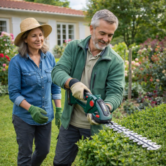 Taille-haie vert foncé sans fil léger – Liberté totale et zéro fatigue
