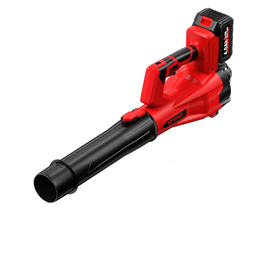 Souffleur de feuille rouge qui gagne du temps