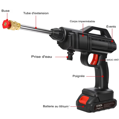 Nettoyeur de pression conçu pour un nettoyage précis et économique en eau
