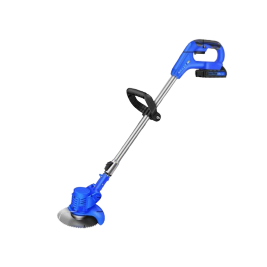 Débroussailleuse bleu efficace pour couper rapidement végétation dense et bordures