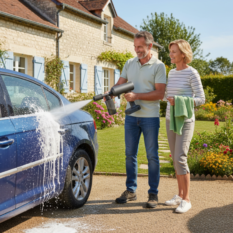 Nettoyeur de pression noire haute performance pour un extérieur propre en profondeur
