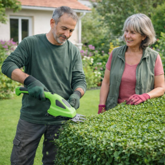 Taille-haie silencieux deux en un- Jardinez sans déranger le voisinage